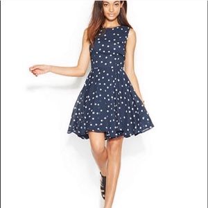Donating 5/10/21 Maison Jules Blue Polka Dot Dress